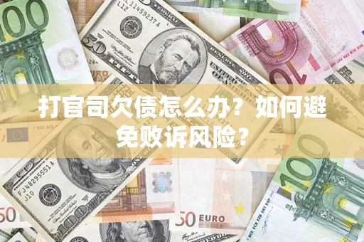 北京打官司欠债怎么办？如何避免败诉风险？