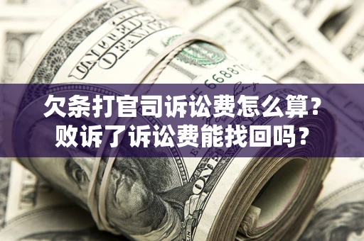 北京欠条打官司诉讼费怎么算？败诉了诉讼费能找回吗？