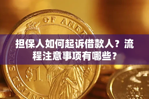 北京担保人如何起诉借款人？流程注意事项有哪些？